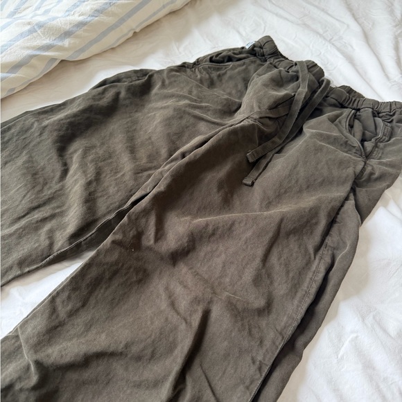 Citizens Of Humanity Olive Green pull on drawstring Trousers - Picture 3 of 5